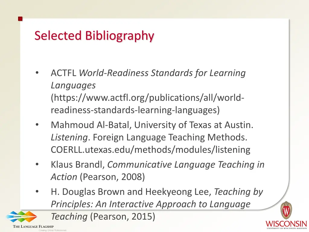 selected bibliography