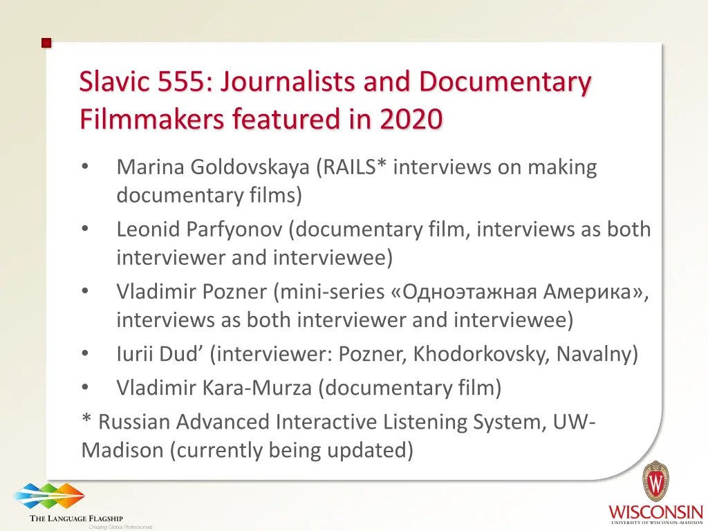 slavic 555 journalists and documentary filmmakers