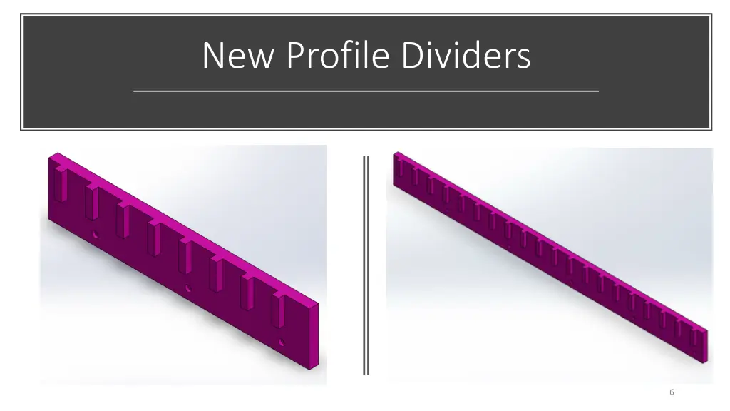 new profile dividers