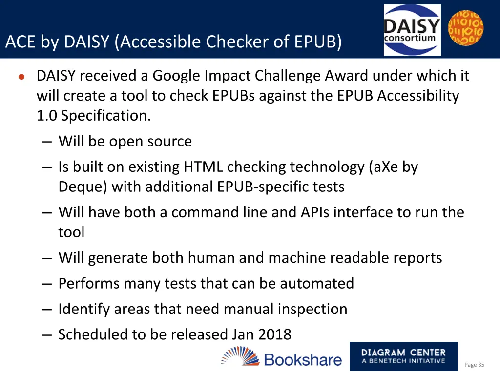 ace by daisy accessible checker of epub