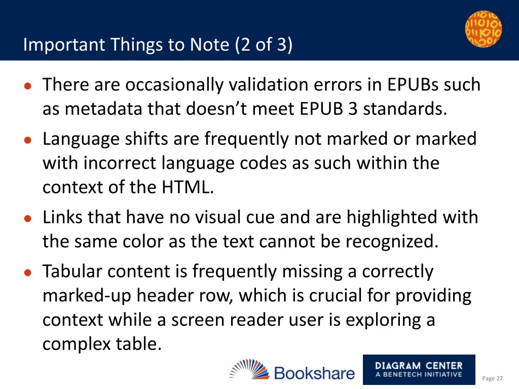 important things to note 2 of 3