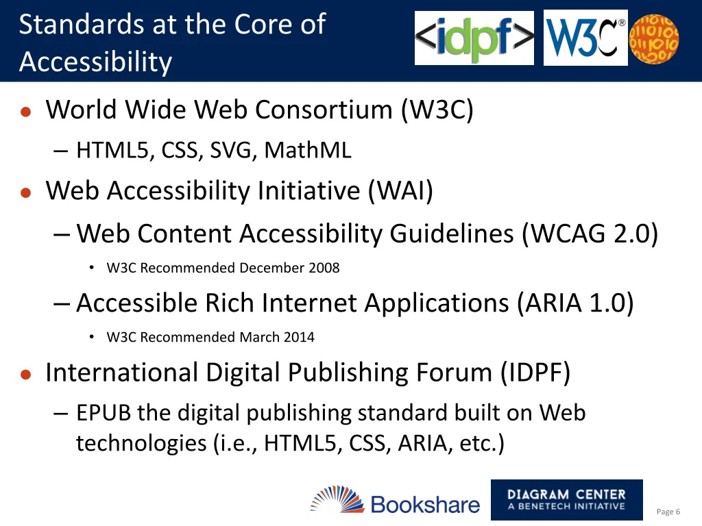 standards at the core of accessibility