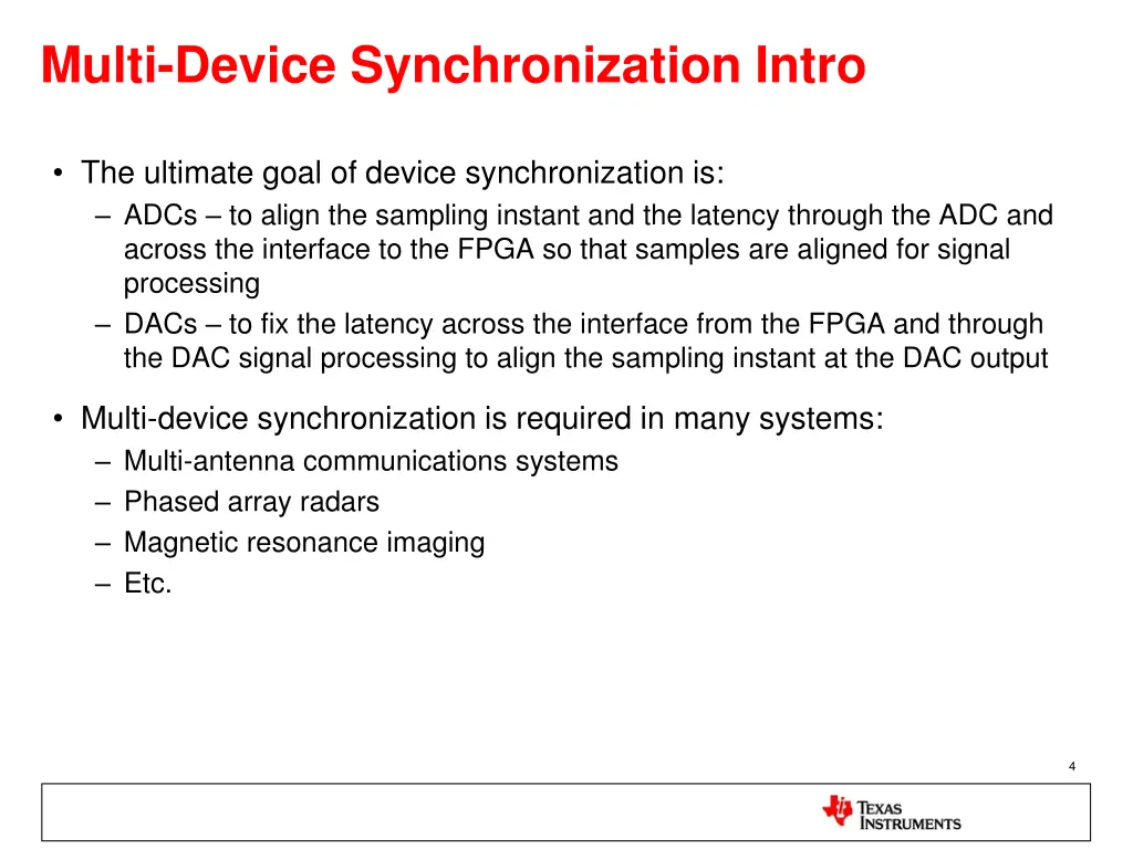 multi device synchronization intro