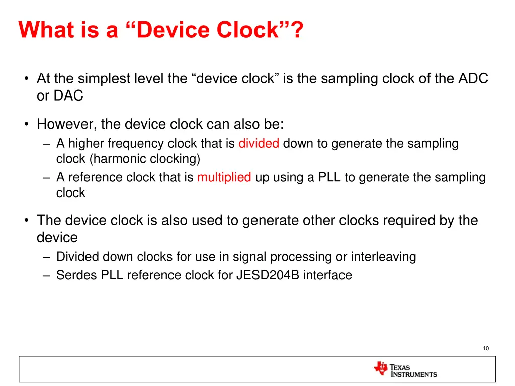 what is a device clock