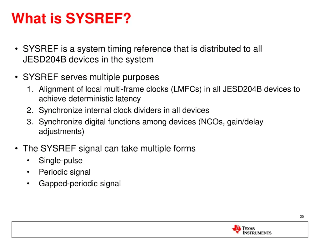 what is sysref