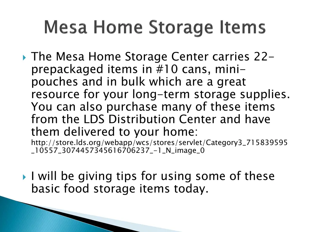 the mesa home storage center carries