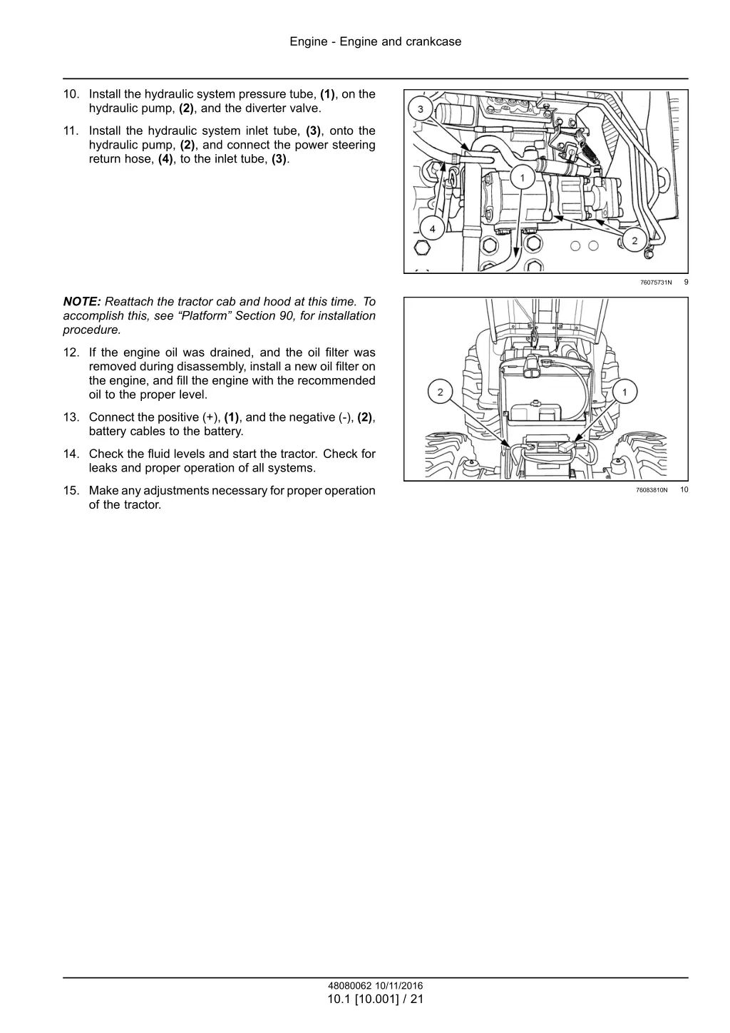 engine engine and crankcase 13