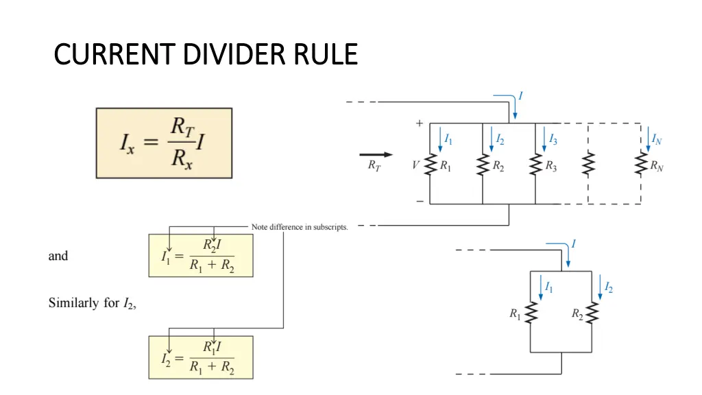 current divider rule current divider rule