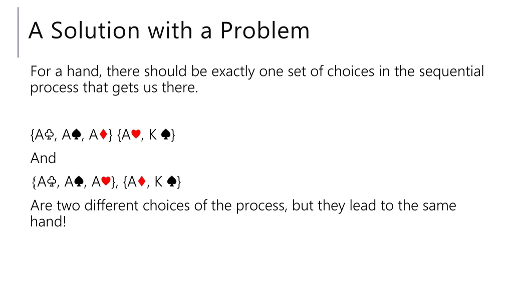 a solution with a problem 1