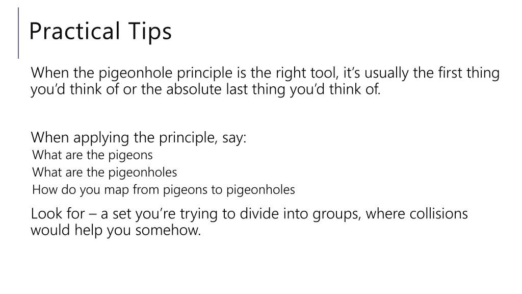 practical tips 1