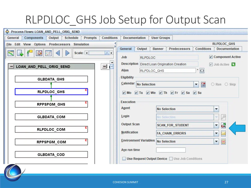 rlpdloc ghs job setup for output scan