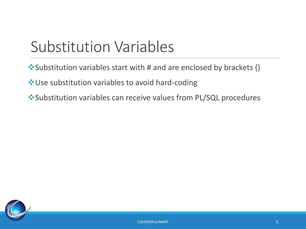 substitution variables 1