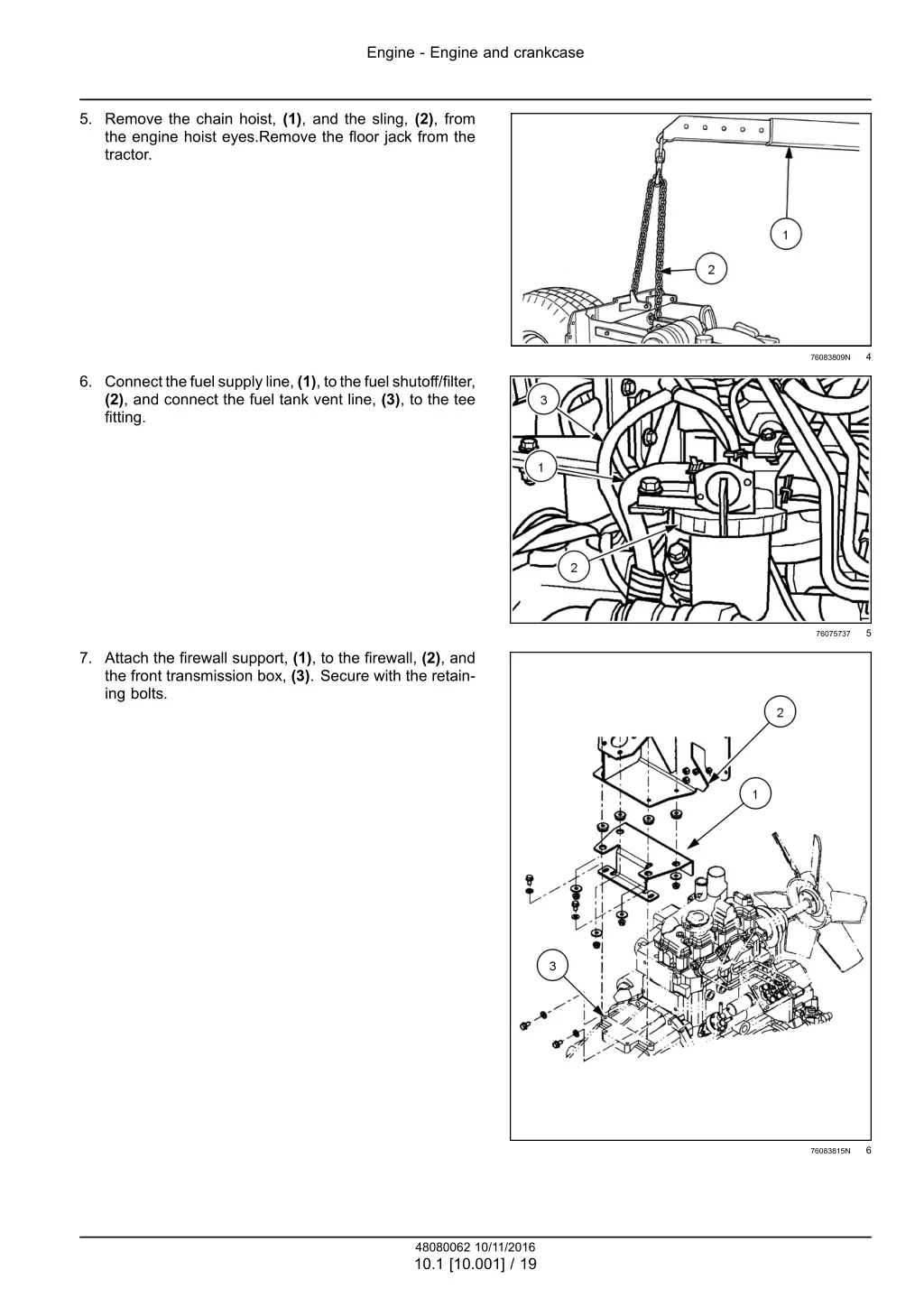 engine engine and crankcase 11