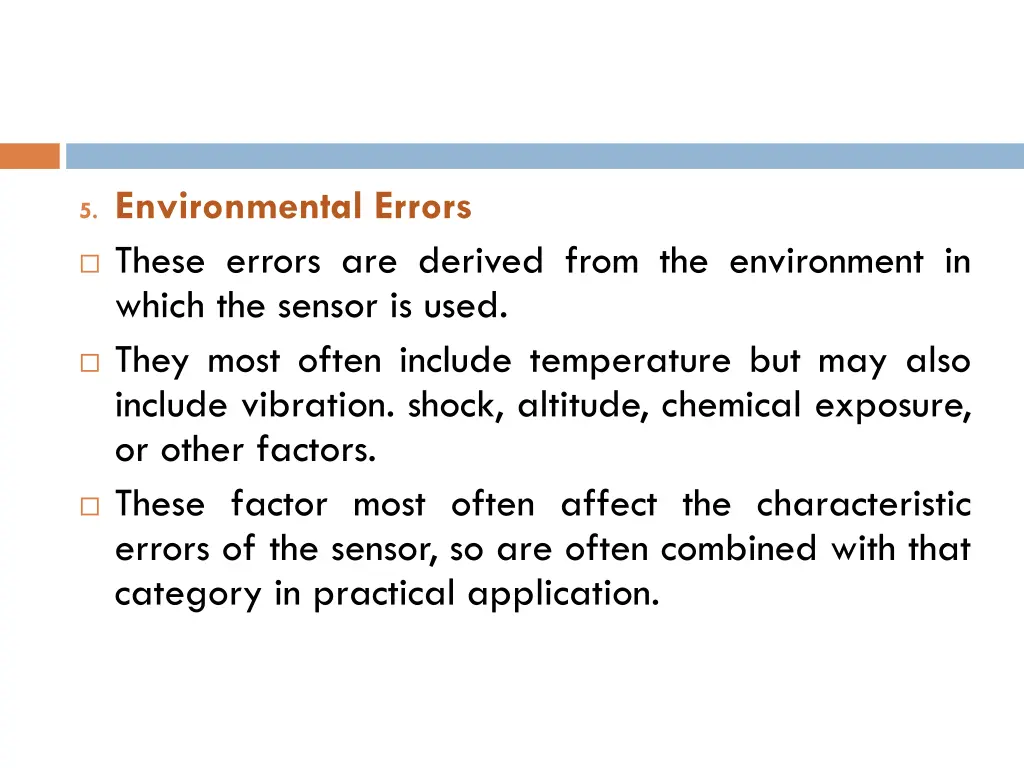 5 environmental errors these errors are derived