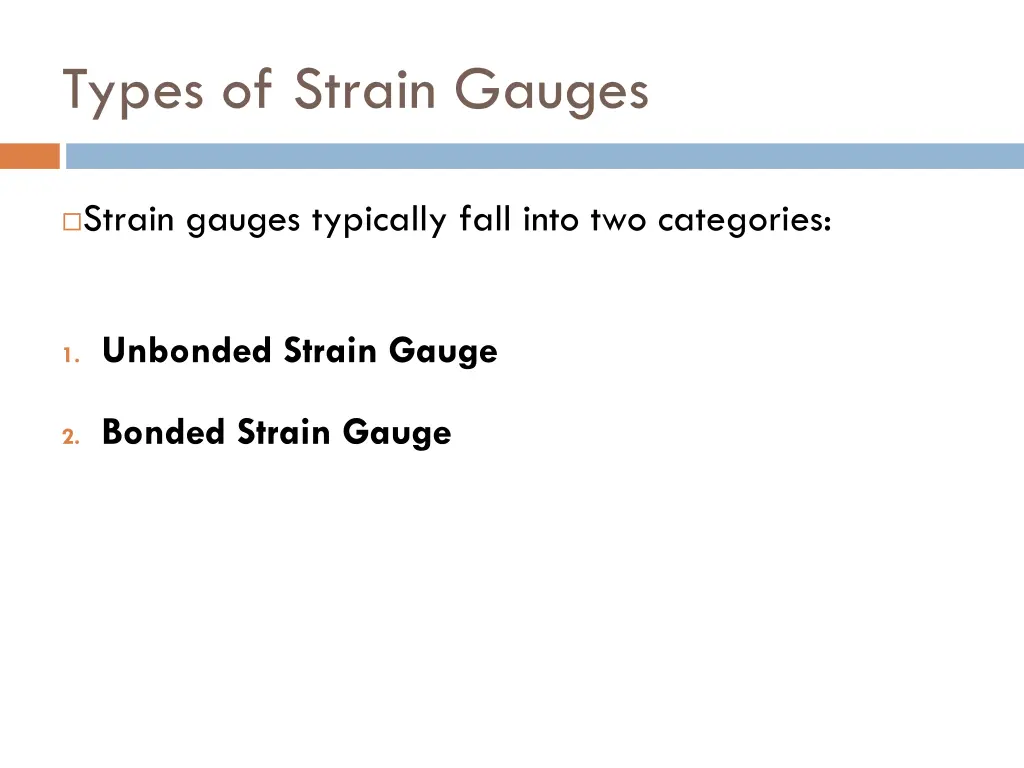 types of strain gauges