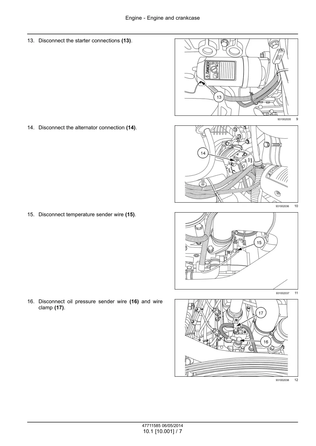 engine engine and crankcase 4