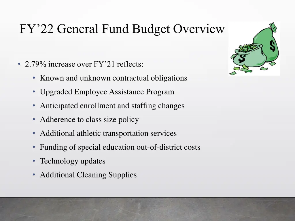 fy 22 general fund budget overview