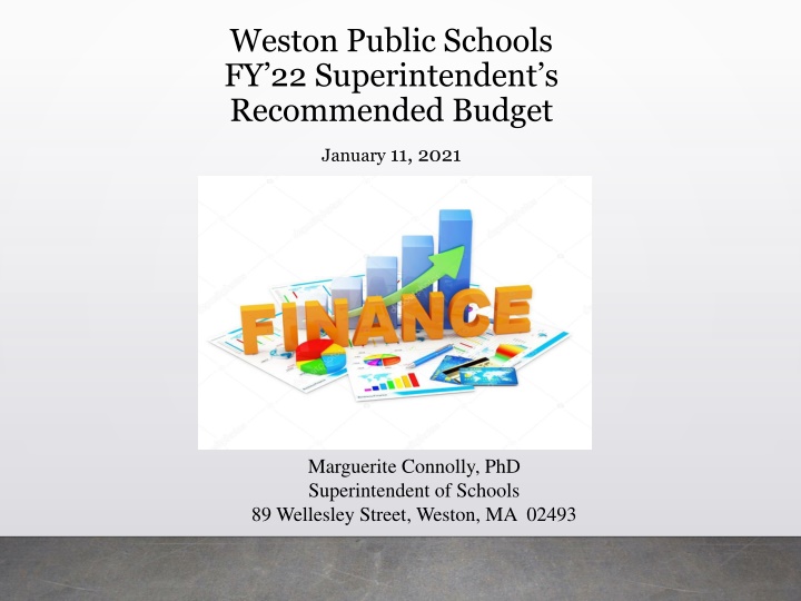 weston public schools fy 22 superintendent