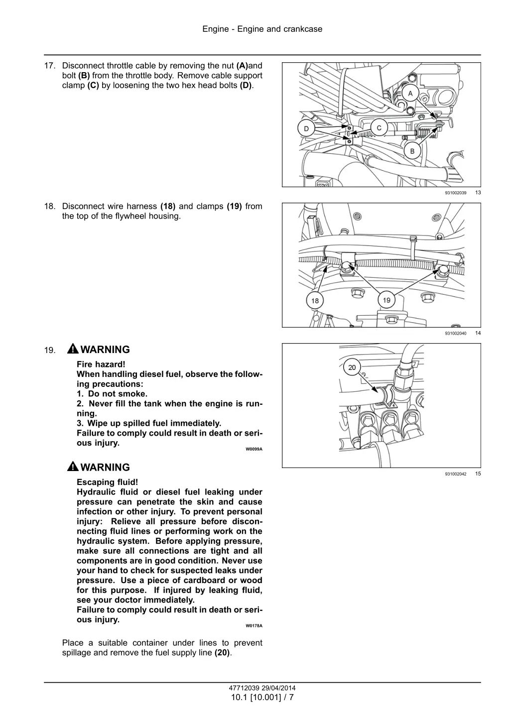 engine engine and crankcase 4