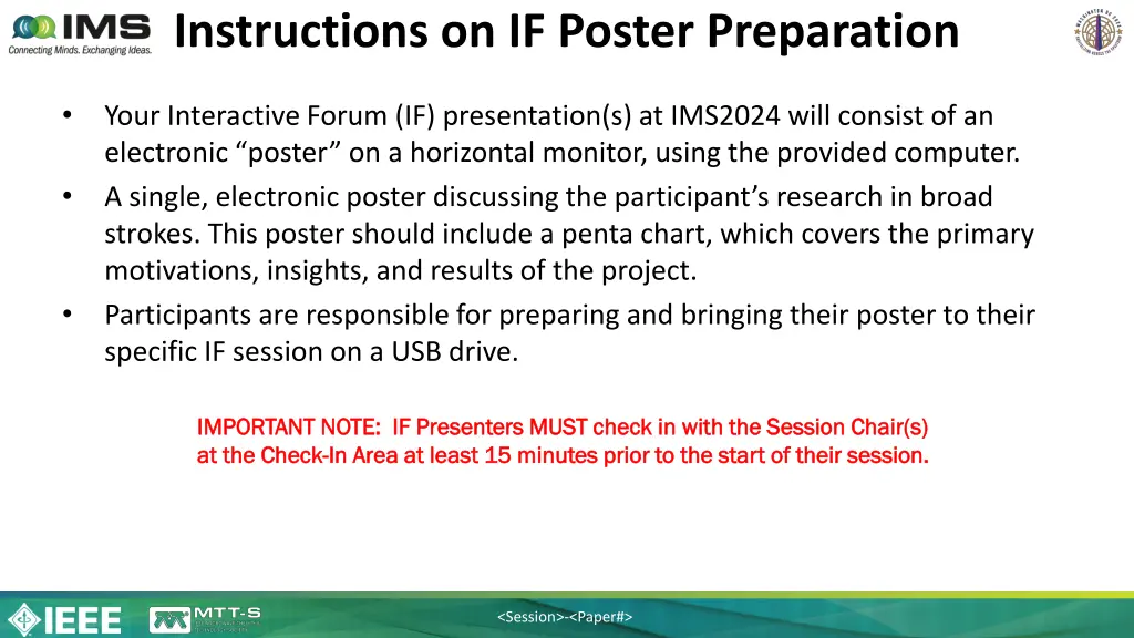 instructions on if poster preparation