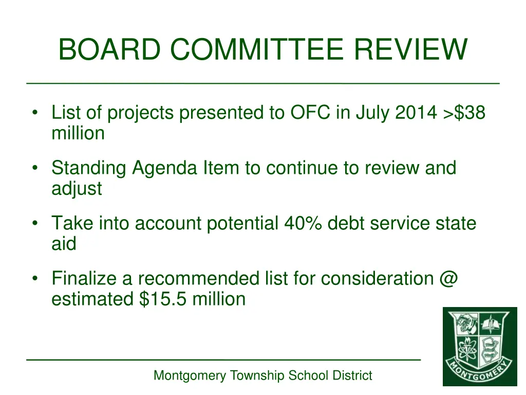 board committee review