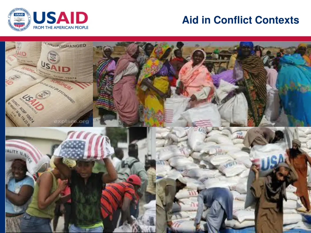 aid in conflict contexts