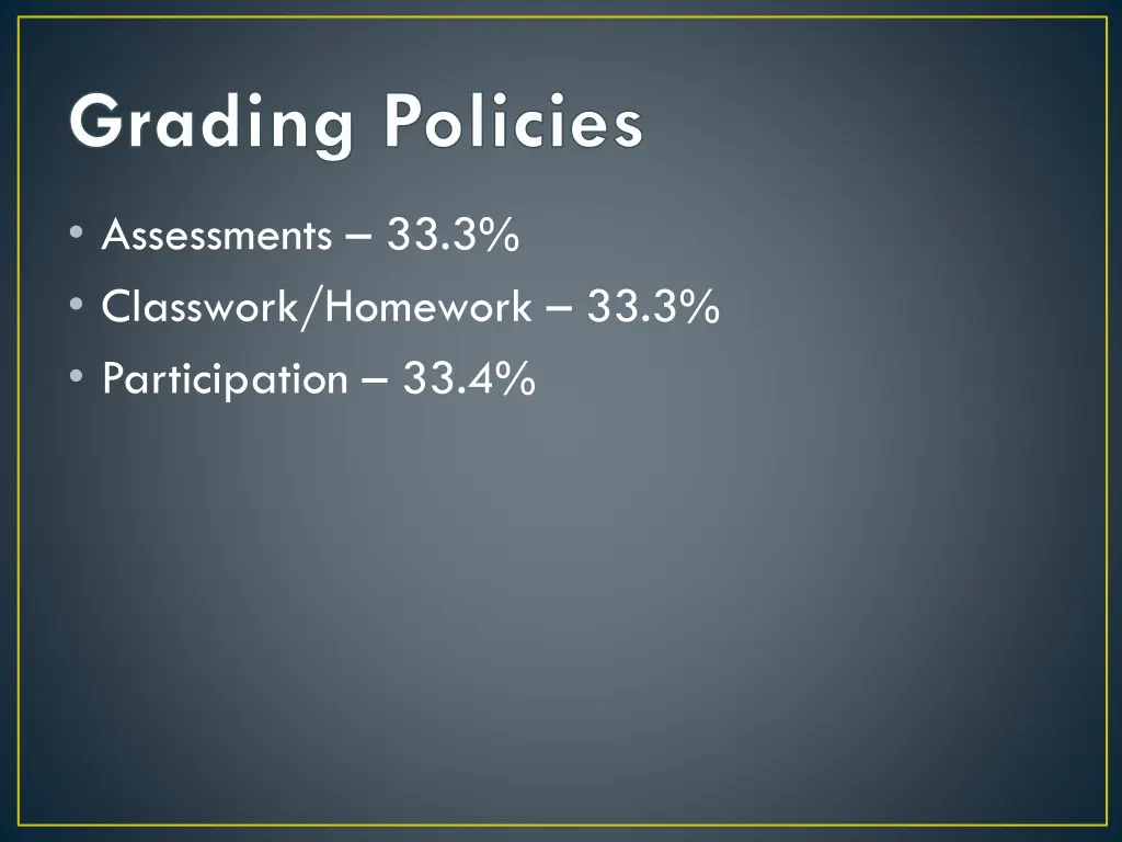 grading policies