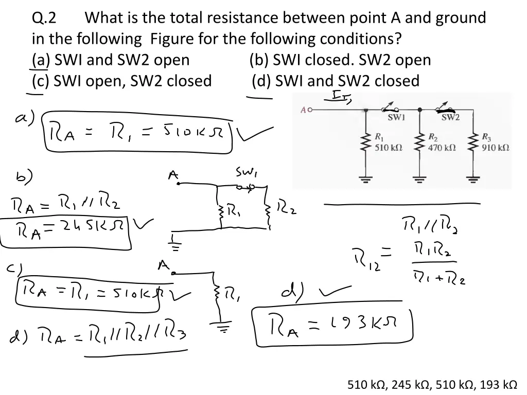 q 2 in the following figure for the following