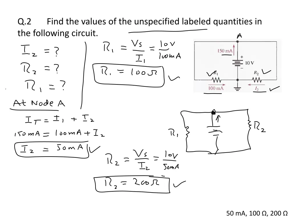 q 2 the following circuit