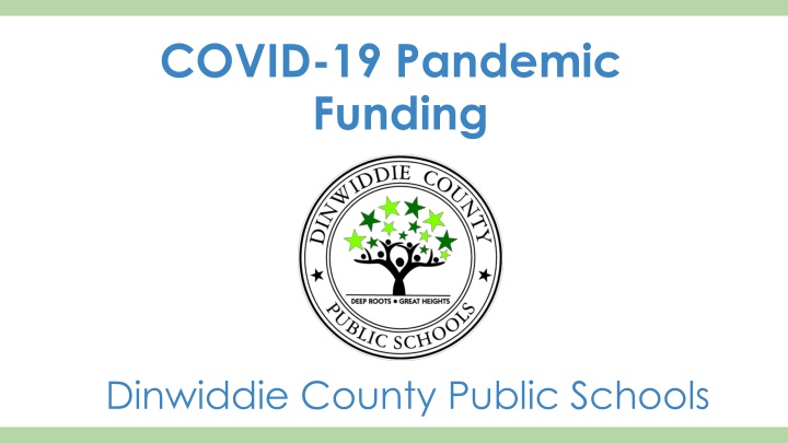 covid 19 pandemic funding