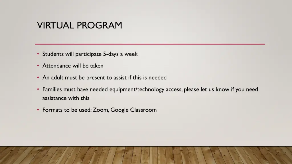 virtual program