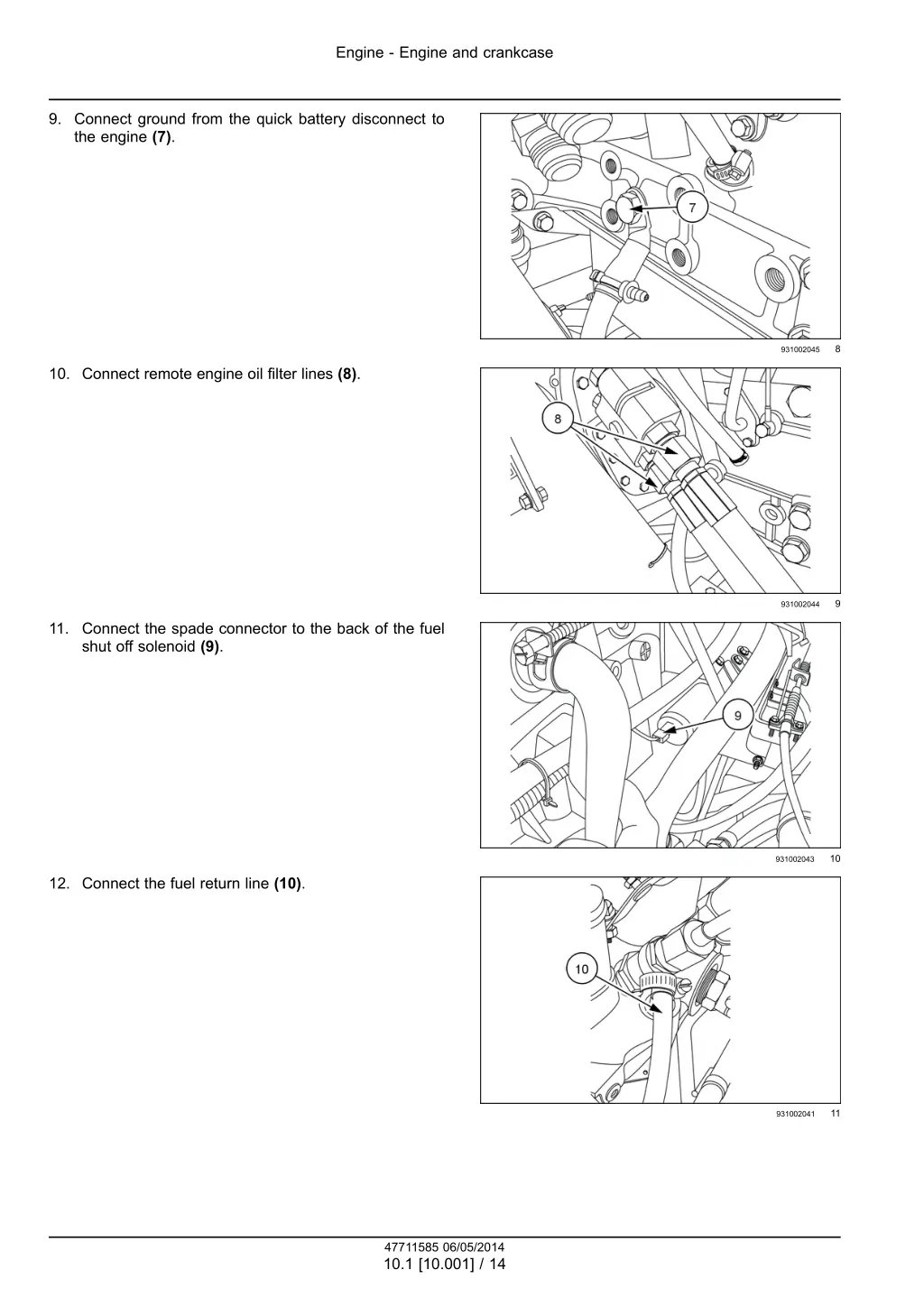 engine engine and crankcase 11