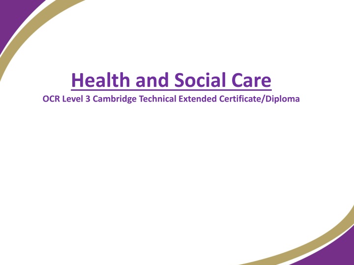 health and social care ocr level 3 cambridge