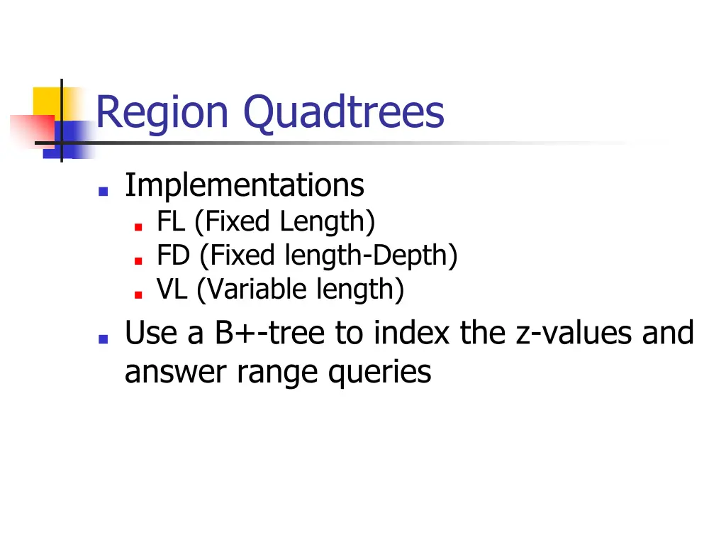 region quadtrees