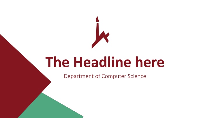 the headline here department of computer science