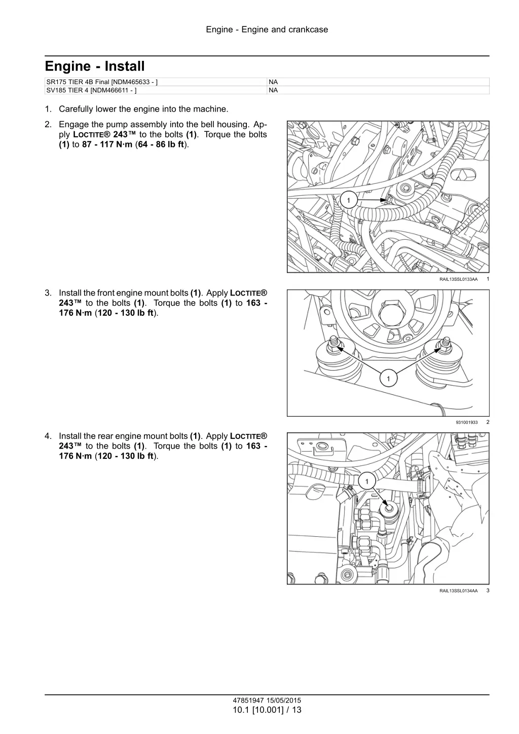 engine engine and crankcase 10