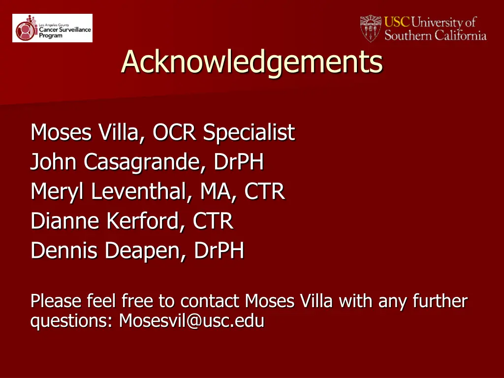 acknowledgements