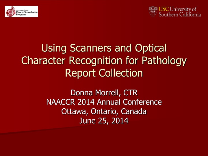 using scanners and optical character recognition