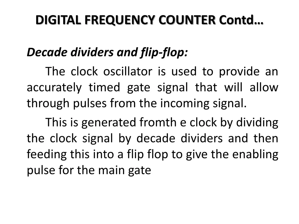 digital frequency counter contd 4