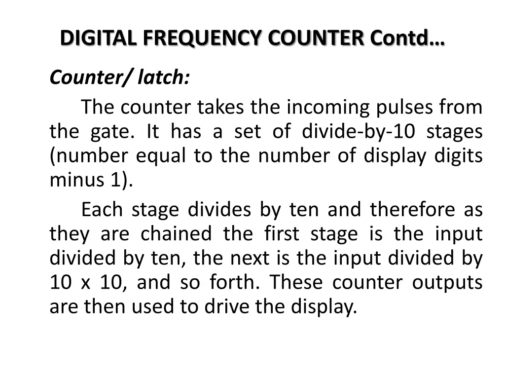 digital frequency counter contd 5