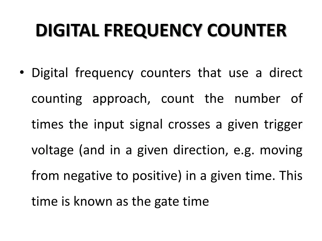 digital frequency counter