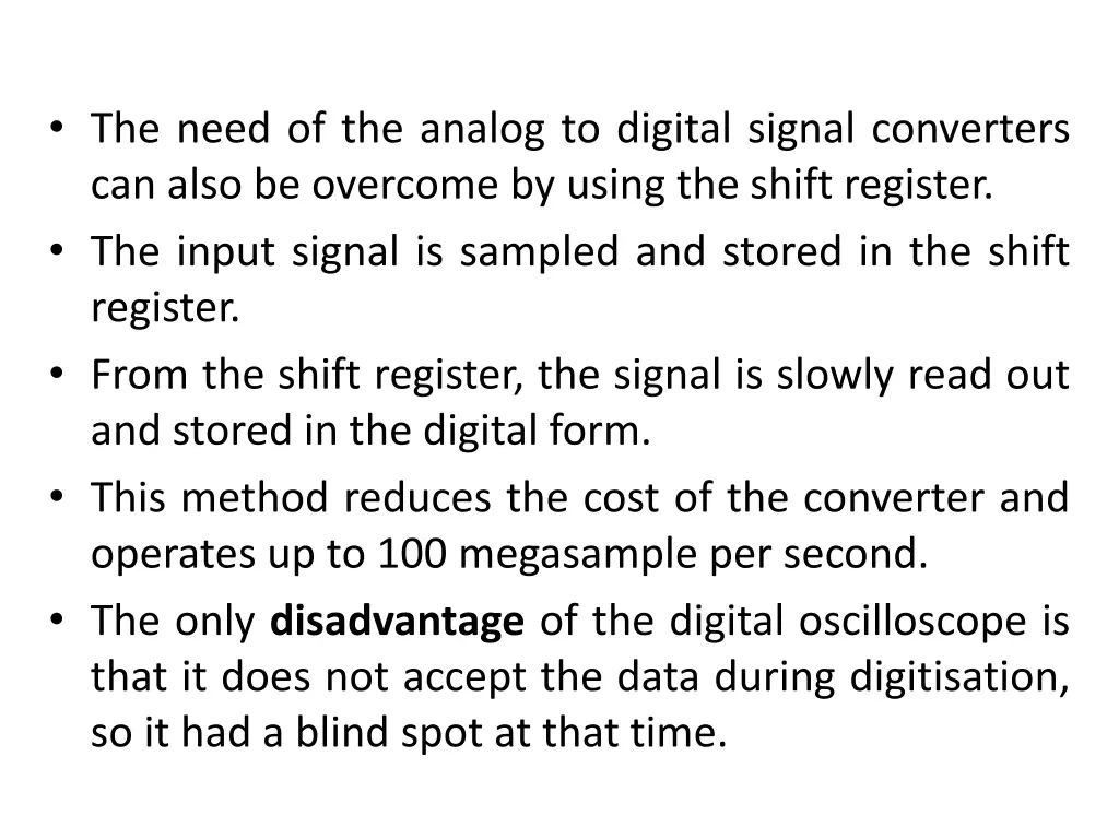 the need of the analog to digital signal