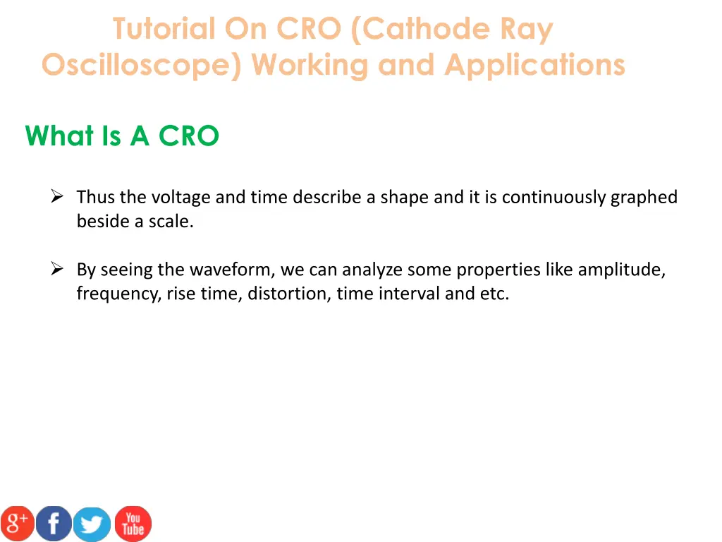 tutorial on cro cathode ray oscilloscope working 2