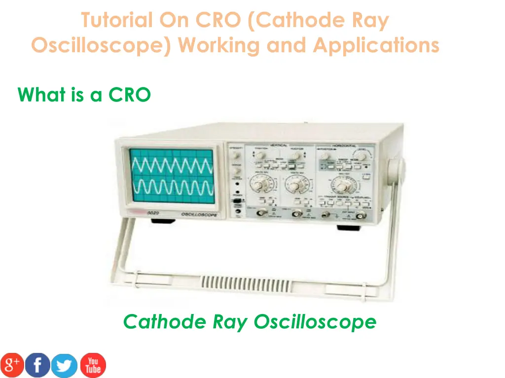 tutorial on cro cathode ray oscilloscope working 3