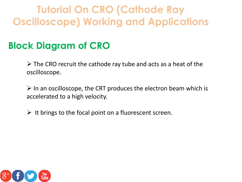 tutorial on cro cathode ray oscilloscope working 5