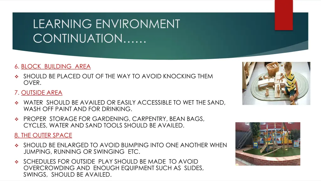 learning environment continuation 1