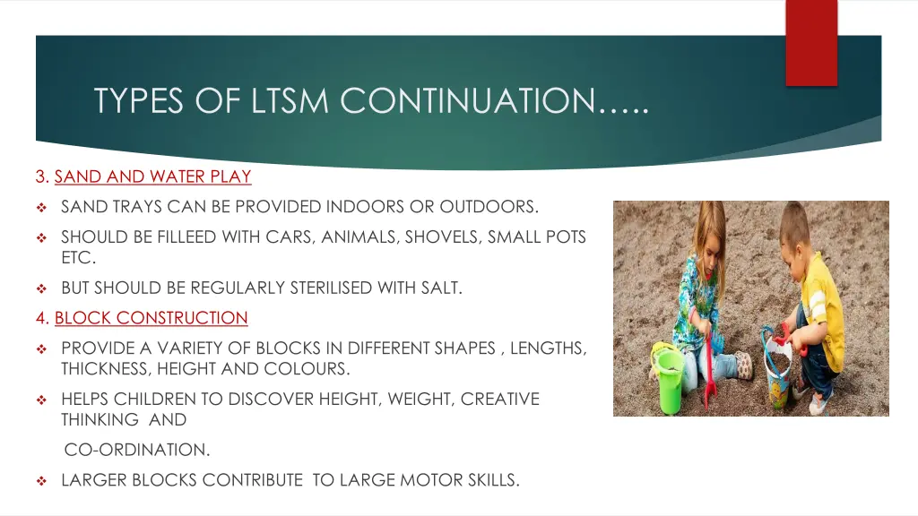 types of ltsm continuation 1