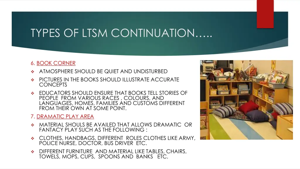 types of ltsm continuation 3