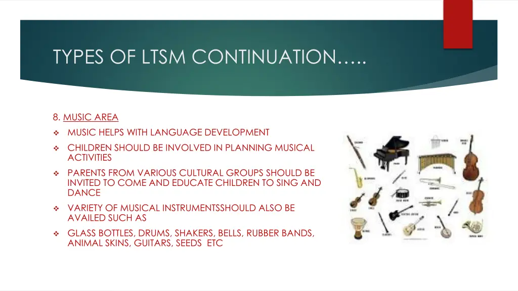 types of ltsm continuation 4