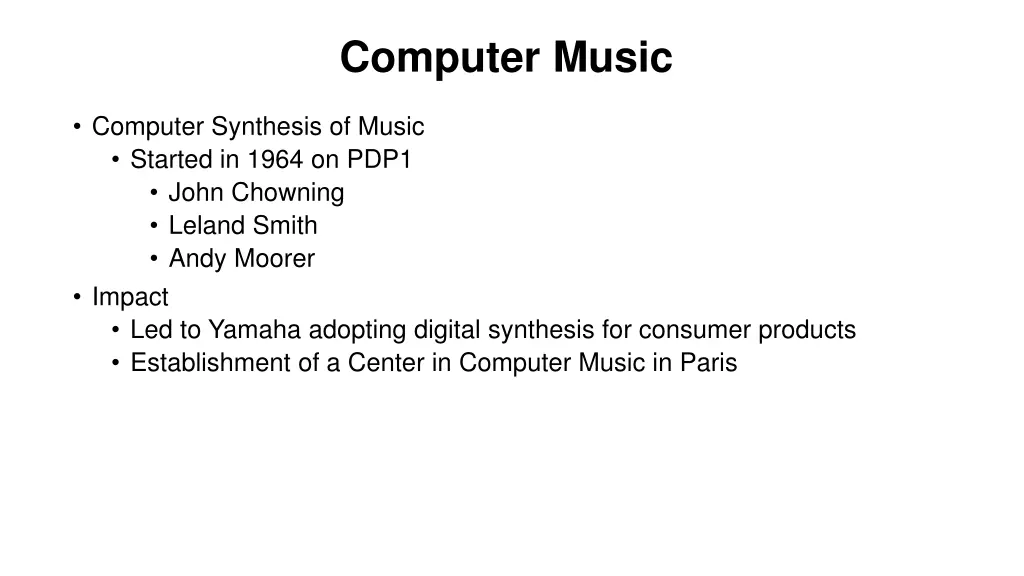 computer music